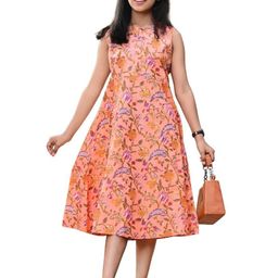 DMP FASHION Floral Print Cotton Longline Top-image-5