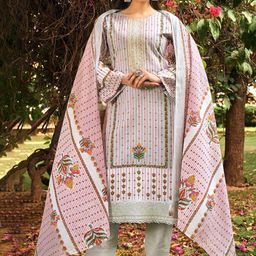 DRAVINAM Trends Floral Printed Pure Cotton Unstitched Dress Material-image-77