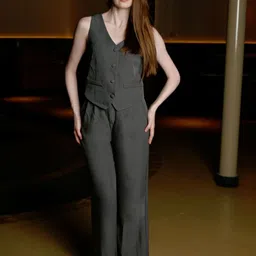 ODETTE Linen Cotton Waistcoat With Trousers Co-Ords-picture-42