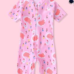 YK Girls Printed Round Neck Legsuit-image-63