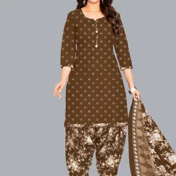 shree jeenmata collection Printed Pure Cotton Unstitched Dress Material-image-51