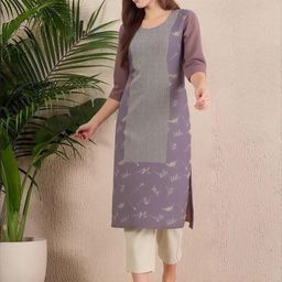 Anouk Rustic Women Ethnic Motifs Printed Crepe Kurta-image-9