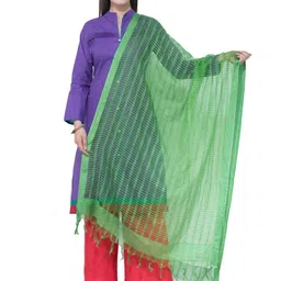 A R SILK DUPATTA HUB Striped Cotton Dupatta-picture-32