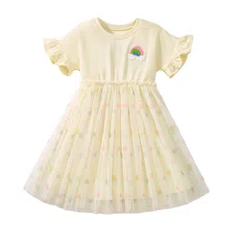 StyleCast x Revolte Girls Printed Cotton Net Fit & Flare Dress-69
