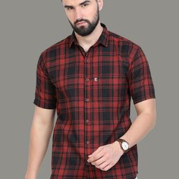 ALLWIN PAUL Men Classic Micro Checks Opaque Checked Casual Shirt-image-49