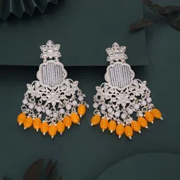 Anouk Gold-Plated Brass Artificial Beads Drop Earrings-picture-11