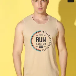 WOOSTRO Pack Of 2 Printed Combed Cotton Gym Vests VWS26(RUN RUST)(MORE BLACK)-image-90