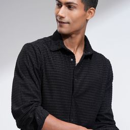 HIGHLANDER Men Slim Fit Opaque Casual Shirt-image-97