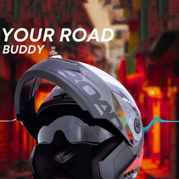 HEADFOX N2 Smart Bluetooth Helmet with Flash Lights image 2