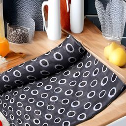 Aura Grey & White Printed Water Resistant Anti-Slip Shelf Liner Organiser-9