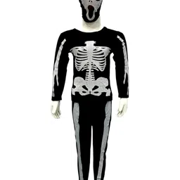 Natkhat Dress Unisex Kids Skeleton Costume Jumpsuit-image-57