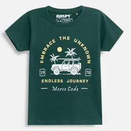 RASPY Boys Typography Printed Pack Of 2 Round Neck Pure Cotton Regular Fit Tshirt-image-92