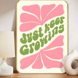 Livin'luxe White & Pink Motivational Printed Wall Art-picture-42