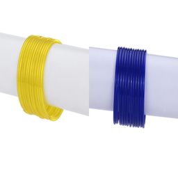 1ST TIME Set Of 24 Yellow Alloy Bangles-picture-41
