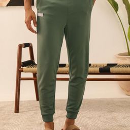 PRIMAL GRAY Athleisure Men Organic CottonEasy Wash Regular Fit Mid-Rise Joggers Trousers-image-84
