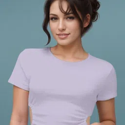 DressBerry Women Solid Round Neck T-shirt-image-93