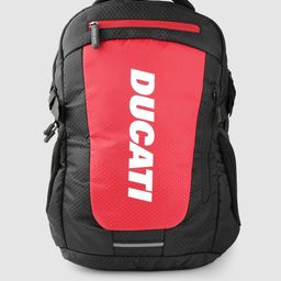 Ducati Unisex Colourblocked 16 Inch Laptop Backpack with Compression Straps-47