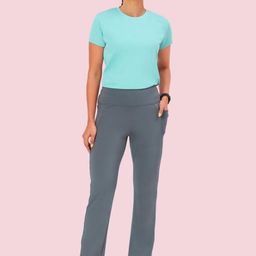 Enamor Relaxed-Fit High-Waist Quick Dry Boot Cut Workout Tights-picture-39