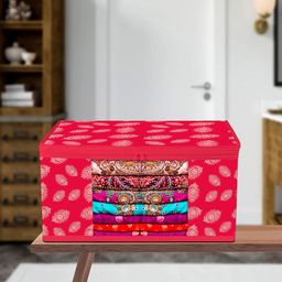 Kuber Industries Pink Set of 1 Regular Multi-Utility Organisers-7