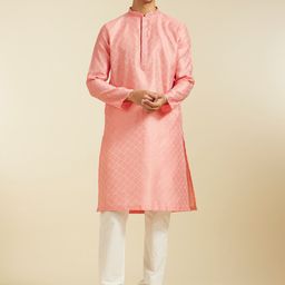 Diwas by Manyavar Men Thread Work Kurta-image-9
