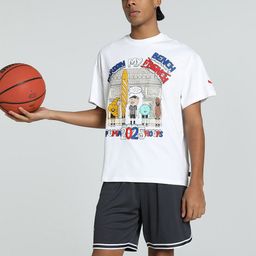 Puma Paris Pardon My French Printed Oversized Fit Short Sleeve Basketball T-Shirt-image-12