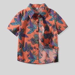 LULU & SKY Boys Printed Pure Cotton Shirt With Shorts-image-89