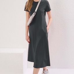 Trendyol Women Cotton A-Line Midi Dress-picture-28