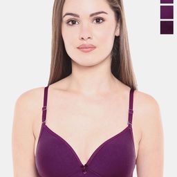 Bodycare Pack of 3 Full Coverage Heavily Padded Non wired Tshirt Bra-40