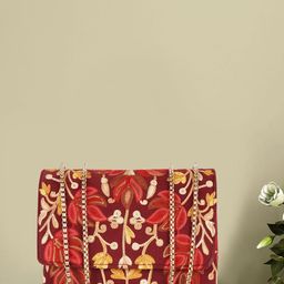 VELUCIA Women Floral Textured Crossbody Sling Bag-15