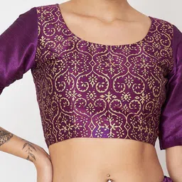 studio rasa Printed Block Print Ready to Wear Lehenga & Blouse With Dupatta image 2