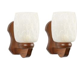 Somil Premium Designer Glass Wall / Night Lamp Elegant & Stylish Dcor Accent for Modern Interiors, color- White, Size:- 18 X 23 X 29.5 CM-image-82