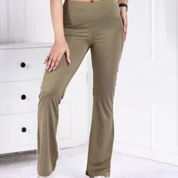 Mlada Women Flared Lint Free Trousers-image-7