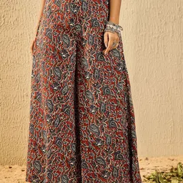 InWeave Women Floral Printed Flared Ethnic Palazzos-picture-28