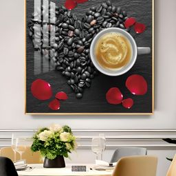 THE NEXT DECOR Yellow & Red Coffee Charm Wall Art-image-3