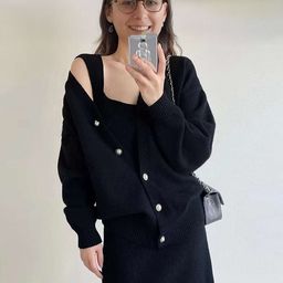 StyleCast Women V-Neck Longline Cardigan-image-32