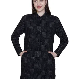 Chatanya Women Self Design Longline Cardigan-image-70