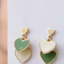 Nitant Heart Shaped Drop Earrings-42