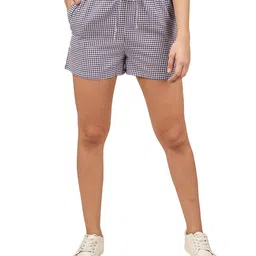 Klart Women Checked High-Rise Technology Shorts-picture-9