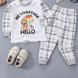 Bold N Elegant Unisex Kids Printed T-shirt with Pyjamas-image-18