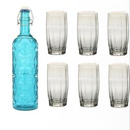 SOMIL Blue Glass Airtight Can Bottle-image-27