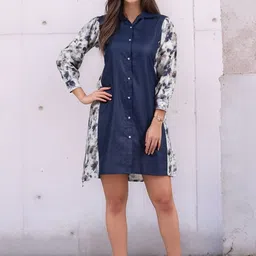 DressBerry Women Linen Blend Shirt Dresses-picture-0