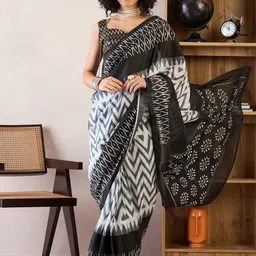 Anouk Rustic Ready to Wear Bagru Saree image 4