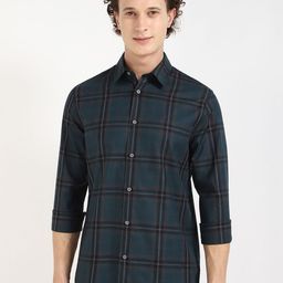 Calvin Klein Jeans Men Slim Fit Tartan Checks Opaque Checked Casual Shirt-image-52
