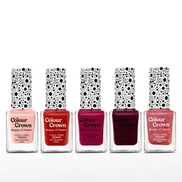 CROWN Beauty Of Nature Set Of 5 Nail Enamel - 10ml Each - Queen-54