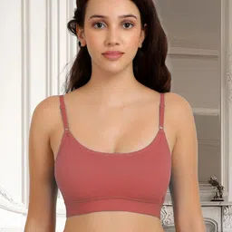 Samvar Orange Cotton Non-Wired Non Padded Minimizer Bra-picture-26