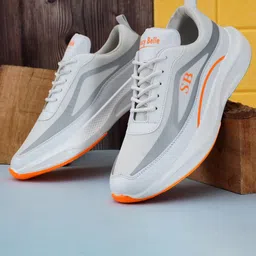 SAUCY BELLE Men Mesh Running Shoes-picture-0