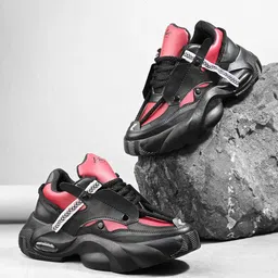 knoos Men Colourblocked Sneakers-image-5