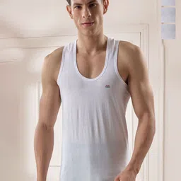 Lux Venus Men Scoop Neck Sleveeless Cotton Vest- Pack of 4-image-93