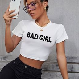 sollobell Women Typography PrintedCotton Fitted Crop Top-image-87
