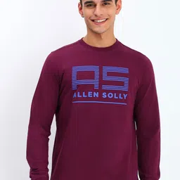 Allen Solly Men Typography Printed Round Neck Cotton Pullover Sweatshirt-picture-47